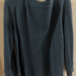 Toddler Boy Blue Long Sleeve Shirt 