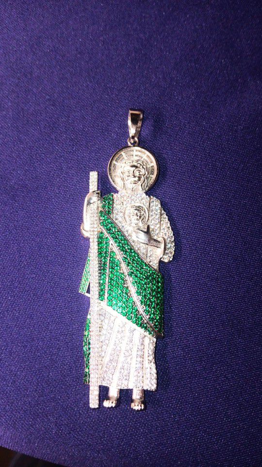 925 Silver San Judas Pendant 