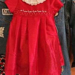 BABY GIRLS VALENTINES DRESSES & HAT SET