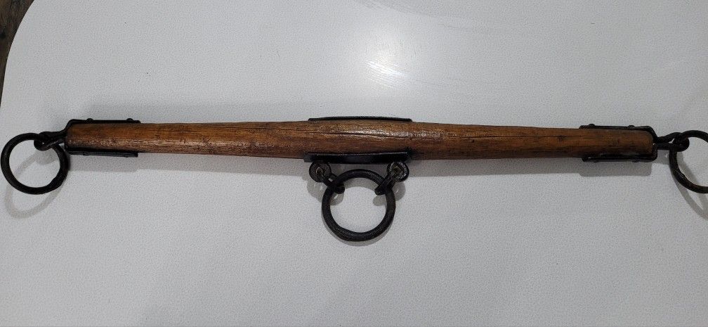 Barn Antique Wood Evener Bar Tree Yoke Horse Ox Western Primitive