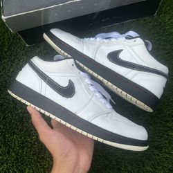 USED Jordan 1 Phat Low Varsity White/Red Size 9.5 (2008) OG BOX