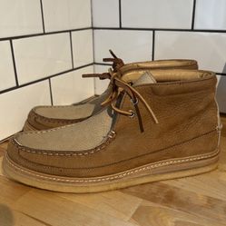 Never Worn Sperry Gold Tan Leather Chukka Size 8