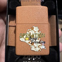 Operation Iraq Freedon Zippo Lighter 