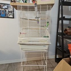 Large Bird Cage + Extras