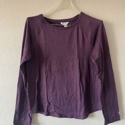 Arizona Jean Co., Women’s Plum Basic Stretchy  Longsleeve Shirt, Size L
