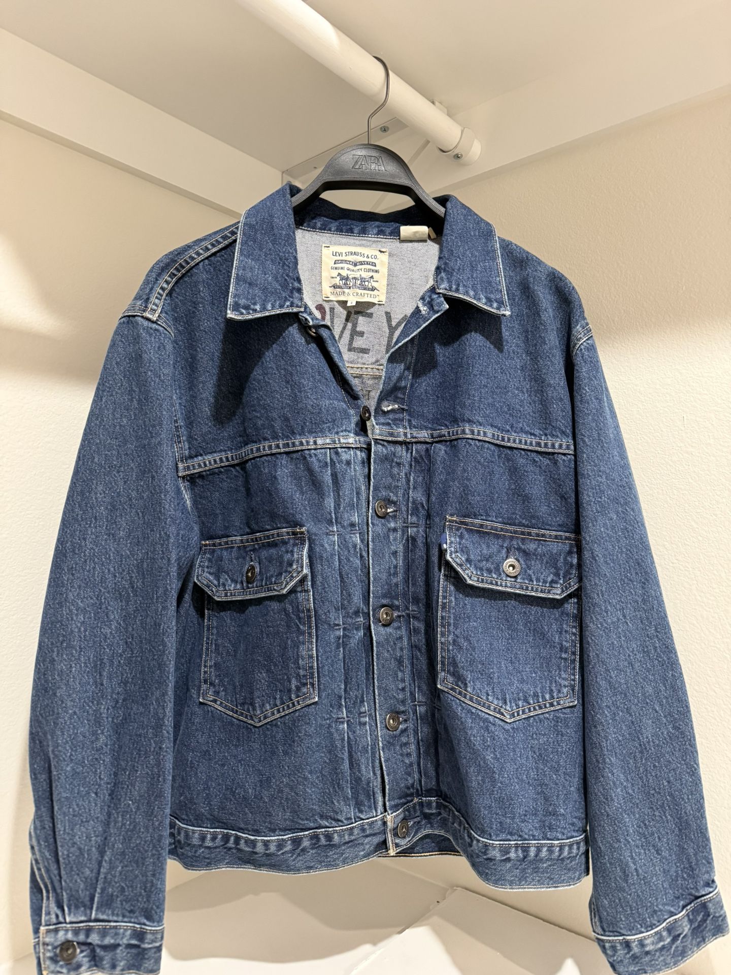 Levi Strauss & Co. Made & Crafted Blue Jean Jacket Size S Relaxed Fit