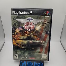 SEEK AND DESTROY ( Sony Playstation 2 ,  PS2 ) - Missing Manual -