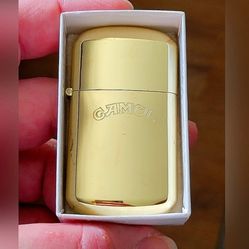 NEW Camel Cigarette Lighter Vintage 1980's Gold Flip Top Windproof-type