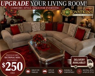 3-Piece Sectional Sofa – Only $250 OBO! 🛋️