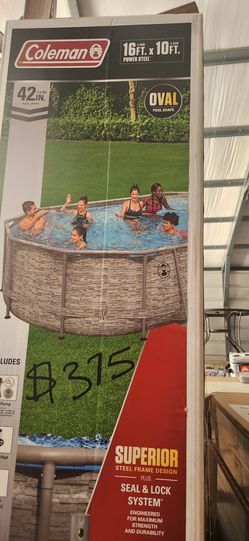 NEW Coleman Power Steel 16ft x 10ft Oval Pool