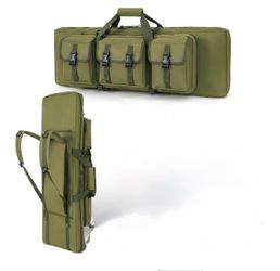Rifle case, 36 Inch, double rifle case soft gun bag for rifles, pistols, Storage, and transportation, tactical, backpack, hunters, green