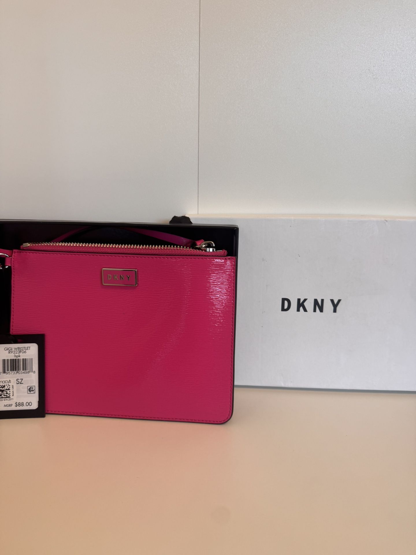 DKNY Hot Pink Wristlet