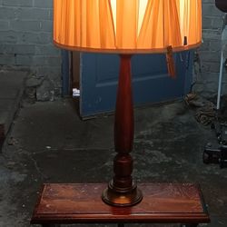 End Table With Built-in Lamp