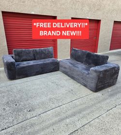 Brand New Boneless 2 Piece Sectional Sofa Set