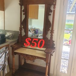 Antique Hall Tree