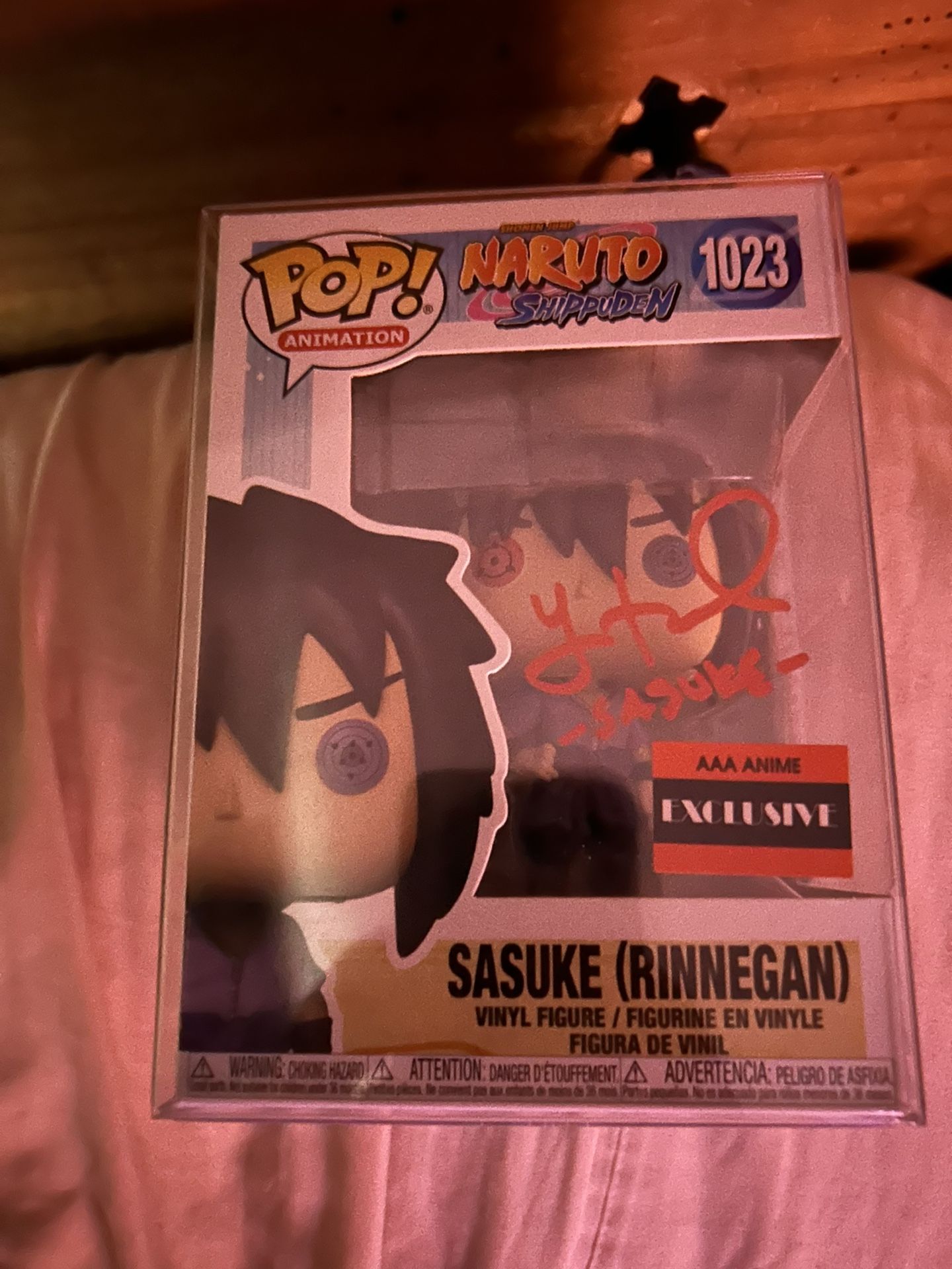 Sasuke Funko Signed And Authenticated 