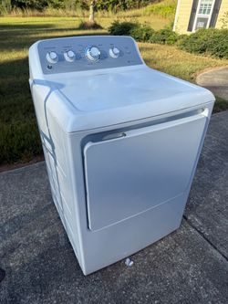GE White Front-Load Dryer