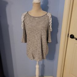 Skies Are Blue Large Womens Blouse 
