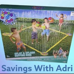 Splat & Splash Bopping Ring, Water Sprinkling Boxing Ring By Splash N’ Fun