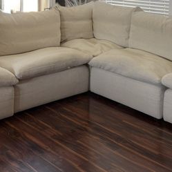 Bassett Feather Sectional Couch – $800