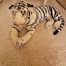 Life Size White Tiger Stuffed Animal
