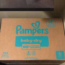 Pampers -size 6 ( 144 Count)