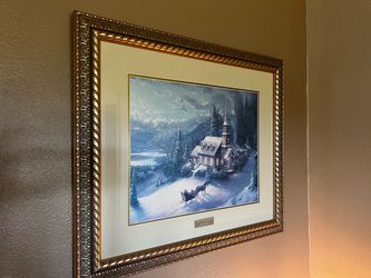 Thomas Kinkade  Sunday Night Sleigh Ride Library Edition