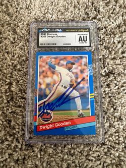 1991 Donruss Dwight Doc Gooden Auto CGC 10