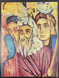 Turnovo Saint Peter Paul Barlaam Original Vintage Fine Art Print Poster Bulgaria Medieval Wall Painting Antique Artist Printed Italy 60’s HILLCREST