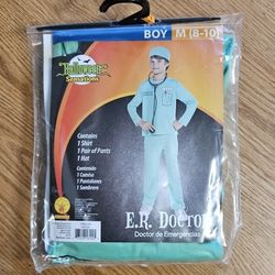 ER Doctor Costume Size Kid M (8-10).