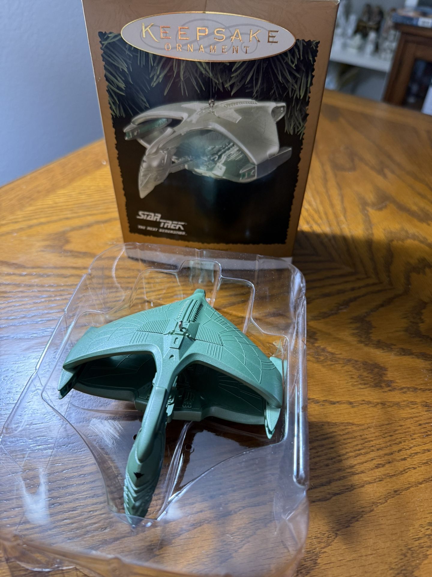 This is a Hallmark Keepsake Star Trek: The Next Generation Romulan Warbird Ornament.