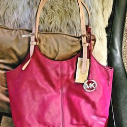 MK Leather Handbag 