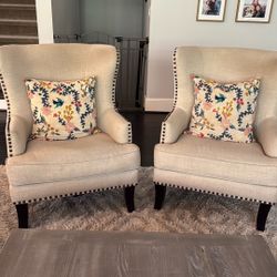 Pair Of Living Room Chairs (Set Of 2)