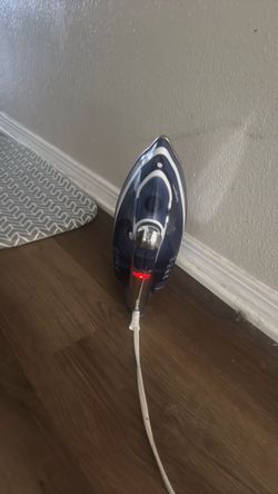 Blue Steam Iron with Cord