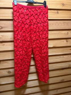 Red Swimsuit cover pants