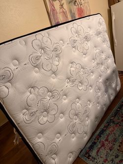 Queen Pillow Top Mattress with Box Spring
