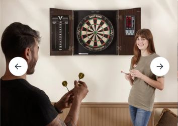 Viper Vault Deluxe Dartboard Cabinet with Pro
