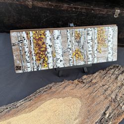 Aspens In  Fall Painting