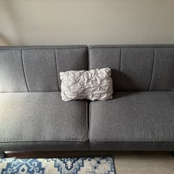 Linen Gray Futon Couch