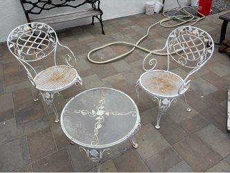 Patio table and chairs