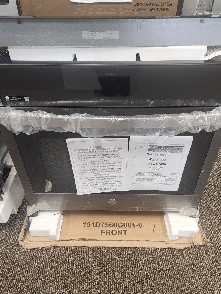 30 in. Single Smart Convection Wall Oven with No-Preheat Alr Fry in Slate