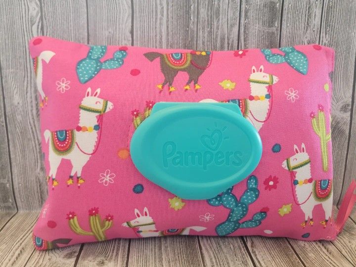 Llamas Pampers Wipes Cover