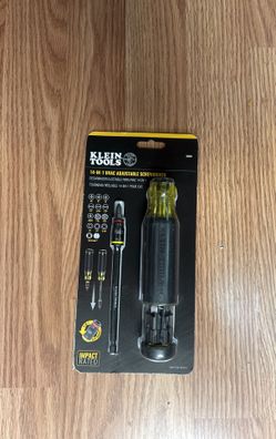 Klein Tools 14-in-1 HVAC Adjustable Length Impact Screwdriver with Flip Socket 32304