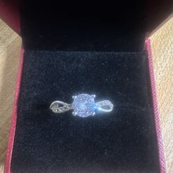 Moissanite Adjustable Ring