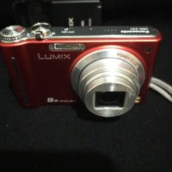 Panasonic LUMIX DMC-ZX1 Red Digital Camera - Works
