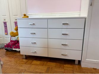 Custom built white dresser 48w x 23d x 30h 100% plywood with soft close heavy duty drawer slides