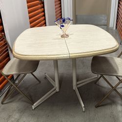 Mid Century Venner Top Dining Table 