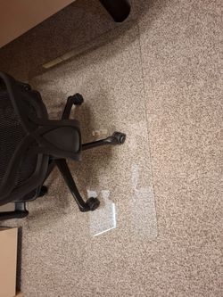 Glass floor matt for office