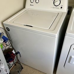 Top Load Washer with with High-Efficiency Agitator and Electric Dryer