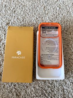 Miracase Phone Case Orange Clear